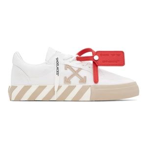 OFF-WHITE
White & Beige Vulcanized Sneakers Size 36